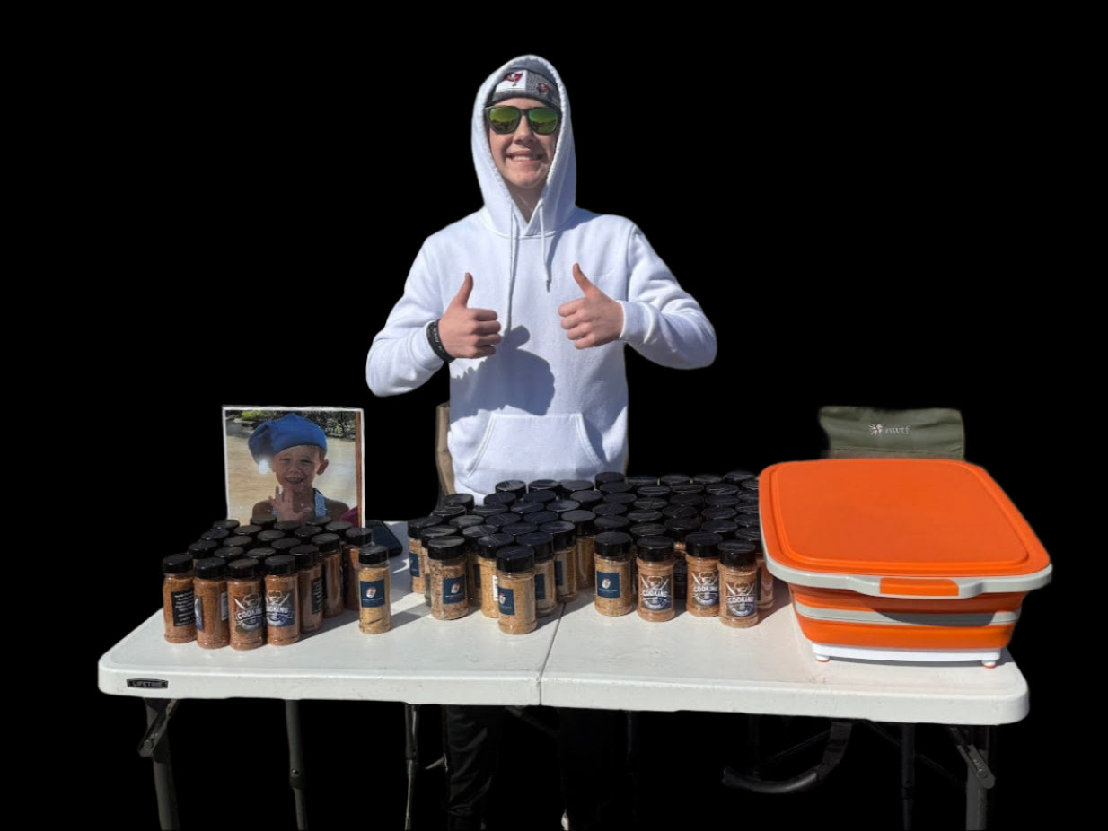 Selling spices at the market